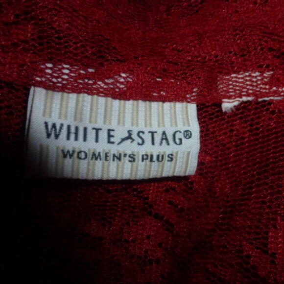 Plus Size Vintage Lace Button-Down Tunic Top –Estimated 22W–24W (2X) - Picture 8 of 8